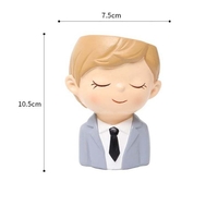 PACK 2 CUTE GIRLS AND BOYS PLANTERS - Thumbnail 3