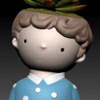 PACK 1 CUTE GIRLS AND BOYS PLANTERS - Thumbnail 4