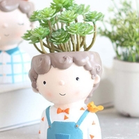 PACK 1 CUTE GIRLS AND BOYS PLANTERS - Thumbnail 5