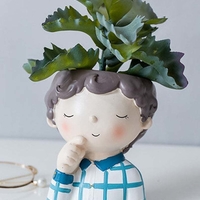 PACK 1 CUTE GIRLS AND BOYS PLANTERS - Thumbnail 7