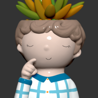 PACK 1 CUTE GIRLS AND BOYS PLANTERS - Thumbnail 8