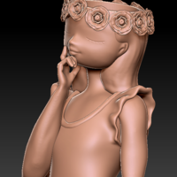 Decoration Planter Pot Cute Girl 14 - Thumbnail 2