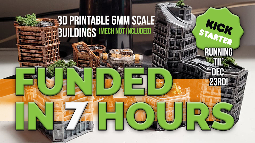 N-Scale Futuristic Buildings 3D Print 417283