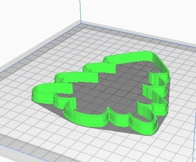 SNOW TREE COOKIE CUTTER- CORTANTE ARBOL NEVADO 3D model