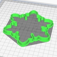 cookie cutter snowflake- copo de nieve cortante de galletitas - Thumbnail 2