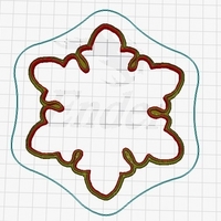 cookie cutter snowflake- copo de nieve cortante de galletitas - Thumbnail 3