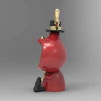 Home Decoration Cool Deer Figurine For Interior Big Mouth - Thumbnail 3