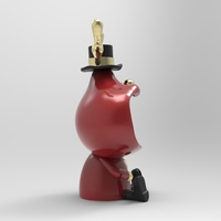 Home Decoration Cool Deer Figurine For Interior Big Mouth - Thumbnail 4