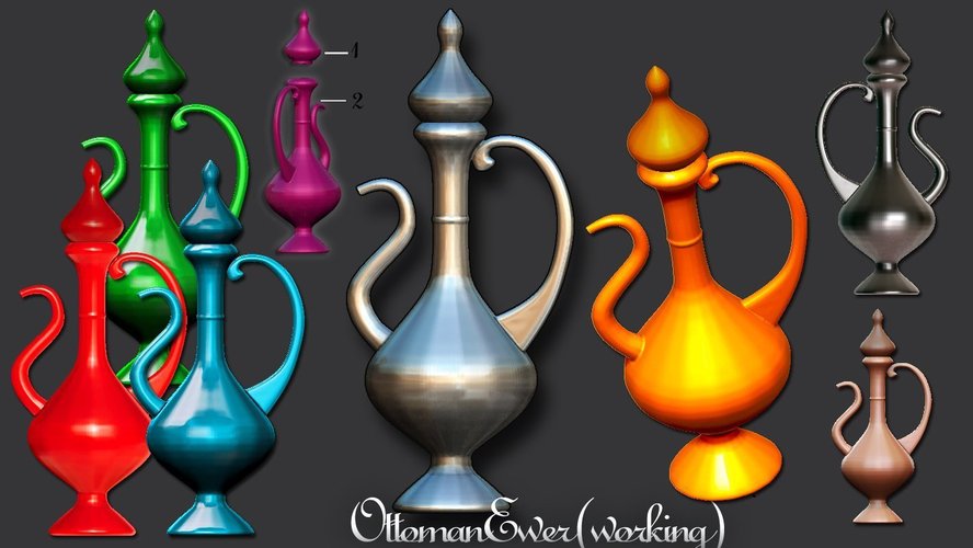 Ottoman Ewer .Real Working 3D Print 41808