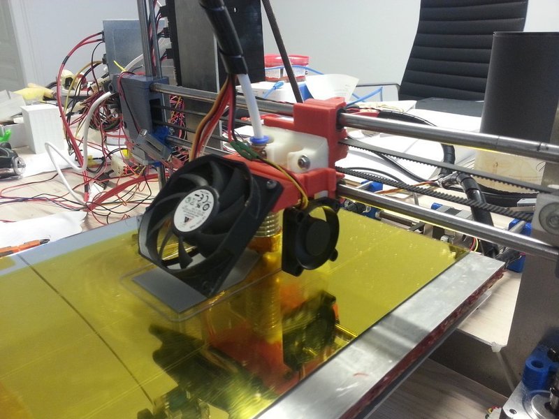 Bowdenhotend holder for Prusa i3 x-carriage
