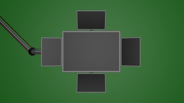 drop down screen footage (green screen)
