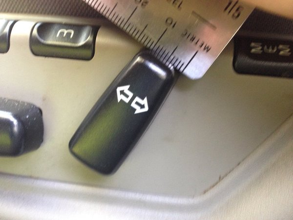 Volvo seat knob