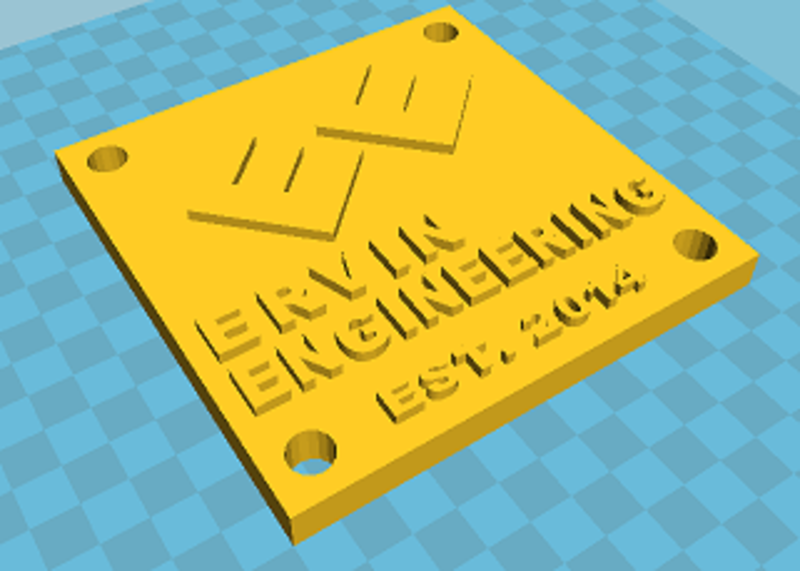 Ervin Engineering Plaque