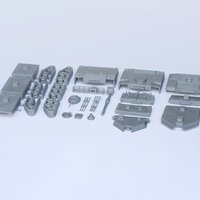 M1 Abrams Tank Model Kit - 25 body parts - Thumbnail 2