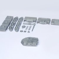 M1 Abrams Tank Model Kit - 25 body parts - Thumbnail 4