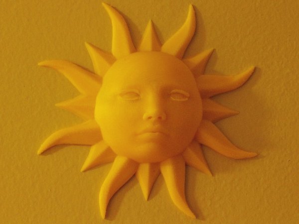 Medium Sun Face 3D Printing 42587