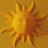 Small Sun Face 3D Printing 42587