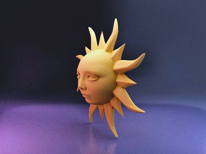 Sun Face 3D Print 42592