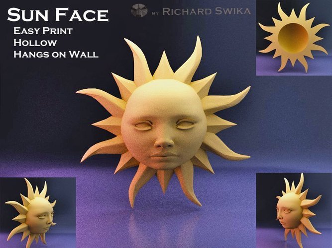 Sun Face 3D Print 42593