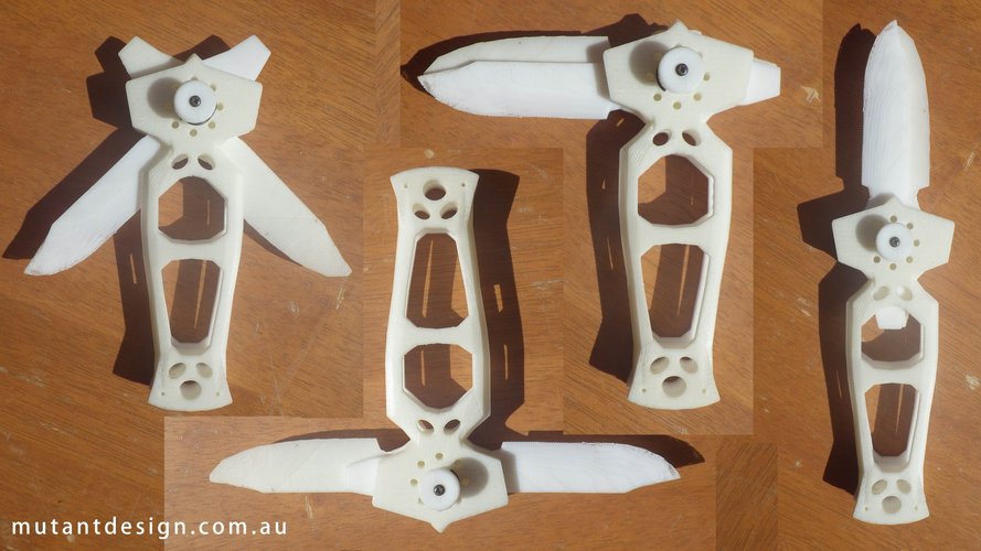 Twin Blade 360 Utility Knife 3D Print 42604