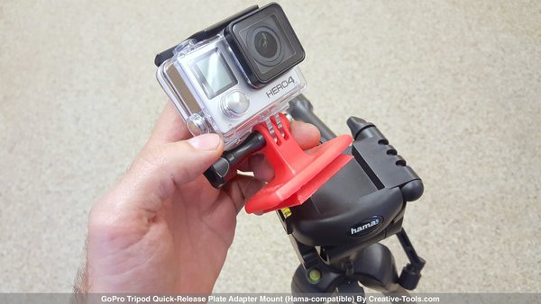 GoPro Tripod Quick-Release Plate Adapter Mount (Hama-comaptible)
