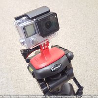 GoPro Tripod Quick-Release Plate Adapter Mount (Hama-comaptible) - Thumbnail 2
