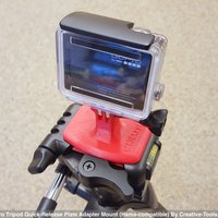 GoPro Tripod Quick-Release Plate Adapter Mount (Hama-comaptible) - Thumbnail 3