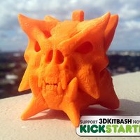 Small Gankra Skull Charm  3D Printing 42643