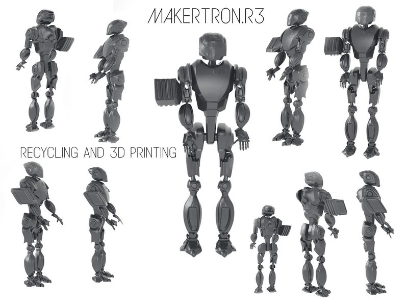 MAKERTRON.R3 he is really a maker. A 3d maker! 