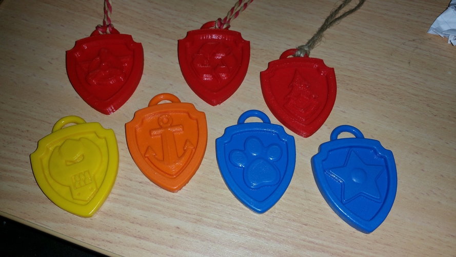 Paw Patrol Badges (Updated July '19) 3D Print 42732