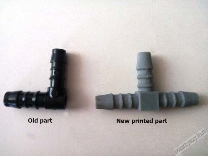 Chevrolet Daewoo air T joint replacement part 3D Print 42739