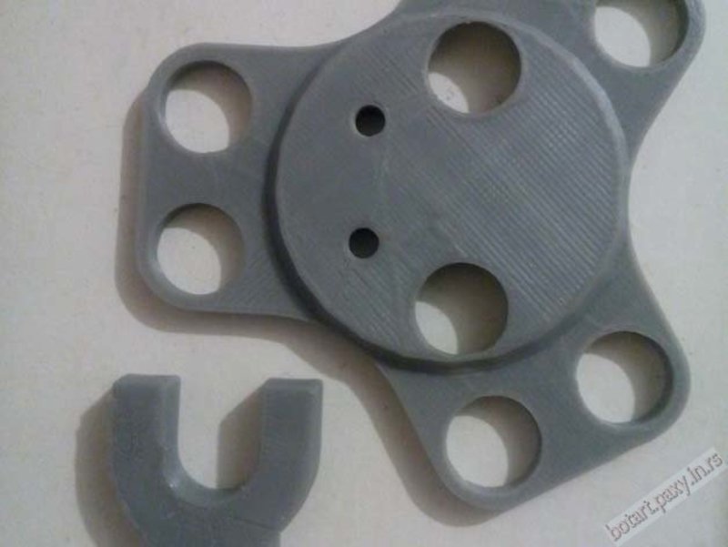 Kossel 800 dual extruder E3D v6 effector