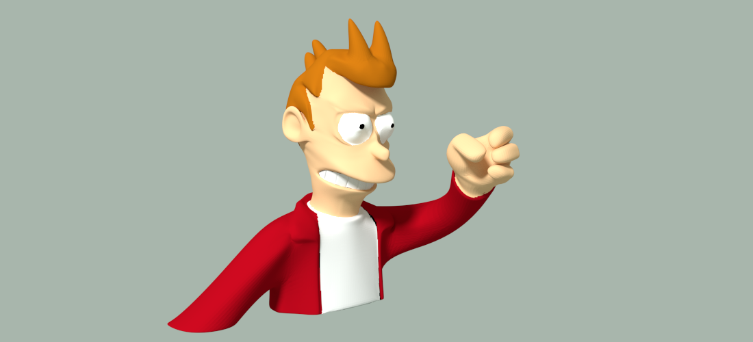 3D-meme Fry "shut up and take my money" 3D Print 42793