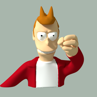 3D-meme Fry "shut up and take my money" - Thumbnail 3