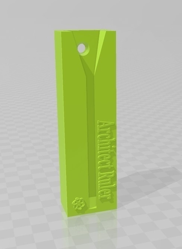 3sided Architect Ruler Shelf 3D Print 428398