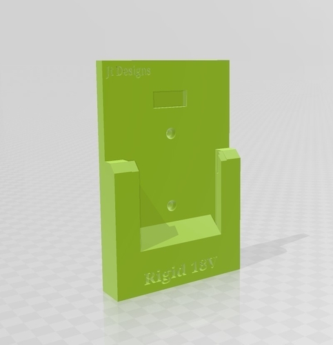 Rigid 18v Battery Holder 3D Print 428404