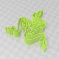 Small Razer Logo Art 3D Printing 428412