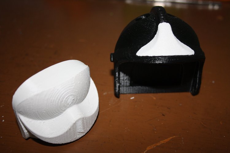 Fireman's helmet bicolor 3D Print 42854