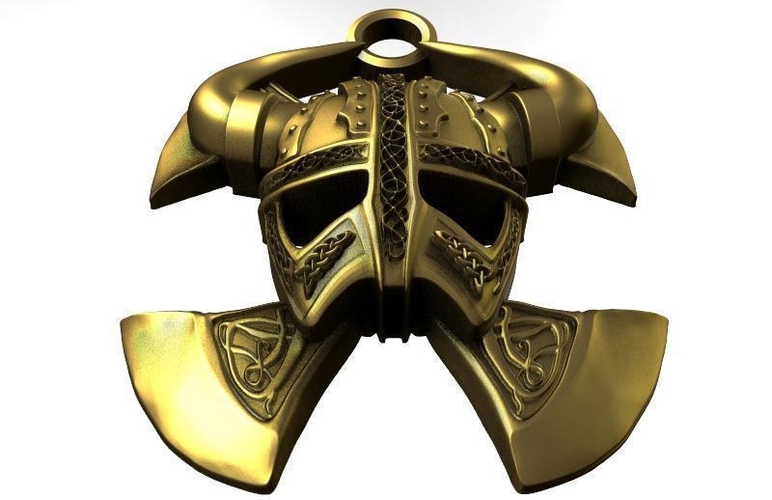 Viking helmet pendant 3D Print 428644