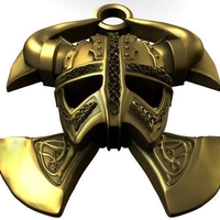 Viking helmet pendant - Thumbnail 4