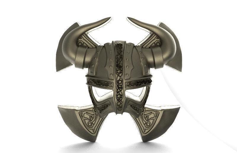 Viking helmet pendant