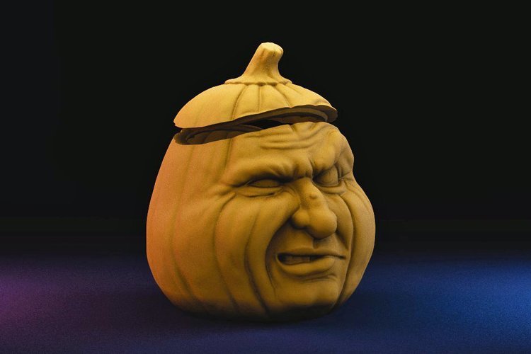 Grumpkin Jar with Lid 3D Print 42890