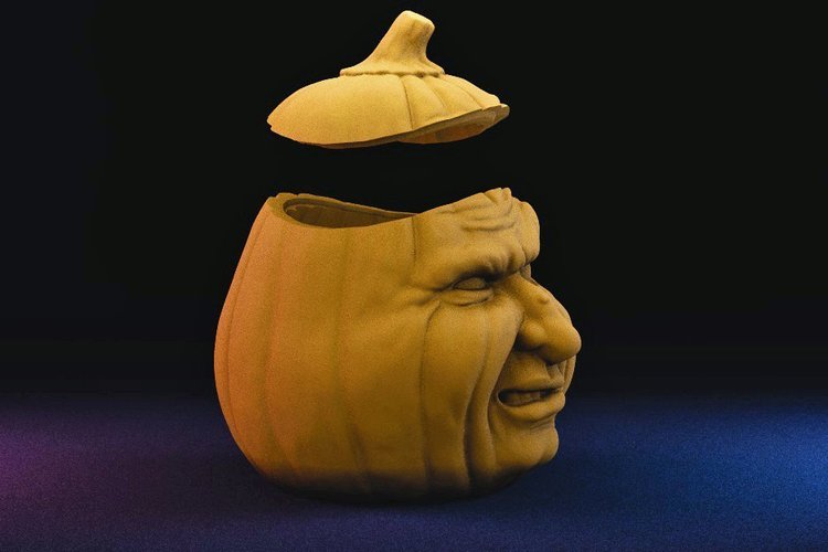 Grumpkin Jar with Lid 3D Print 42891