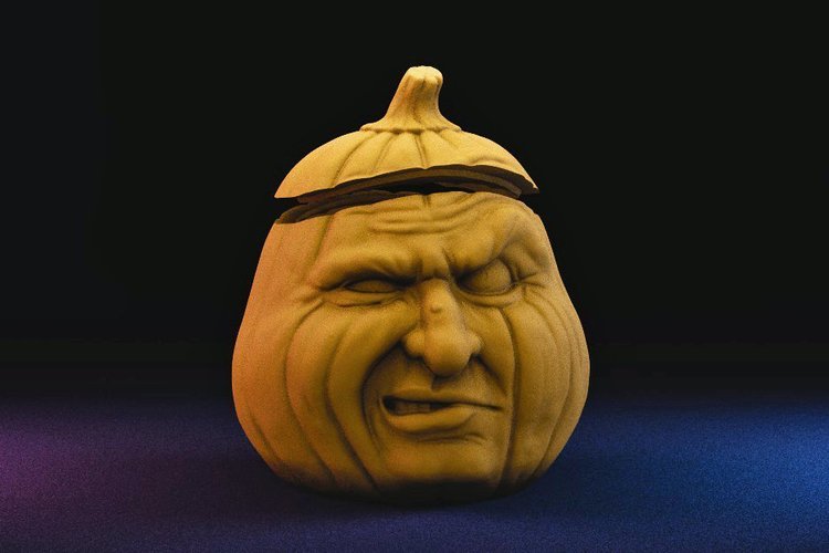 Grumpkin Jar with Lid 3D Print 42893