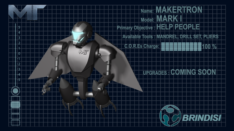 MAKERTRON-MARK I SUPPORT KIT (FULLY 3D FDM PRINTABLE)