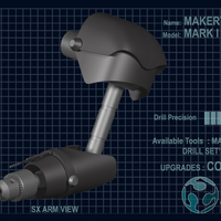 MAKERTRON-MARK I SUPPORT KIT (FULLY 3D FDM PRINTABLE) - Pinshape