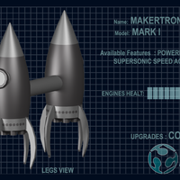 MAKERTRON-MARK I SUPPORT KIT (FULLY 3D FDM PRINTABLE) - Pinshape