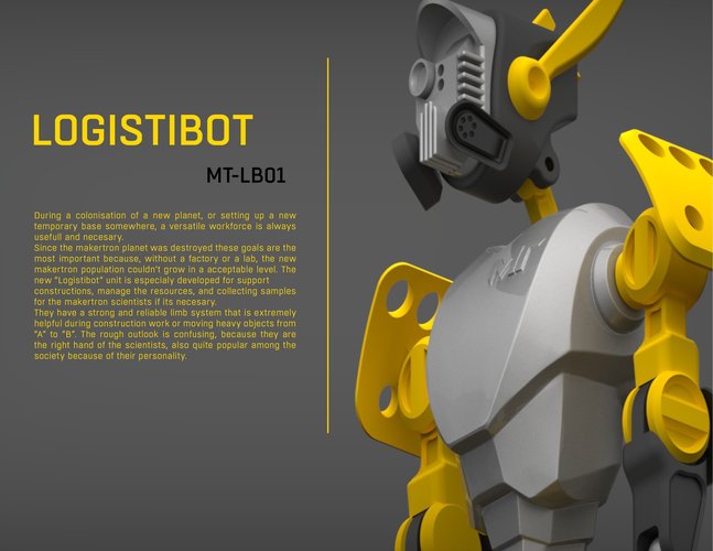 MakerTron-Logistibot 3D Print 43107