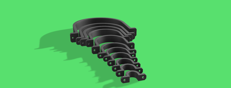 Pipe hangers / support NPS pipe sizes 1/8 to 3 inches