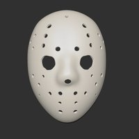 Small Jason Mask 3D Printing 43132